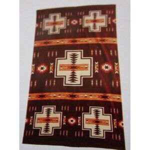New Burgundy Red Oversized Southwest Bath Beach Pool Gift Towel Aztec Navajo Art